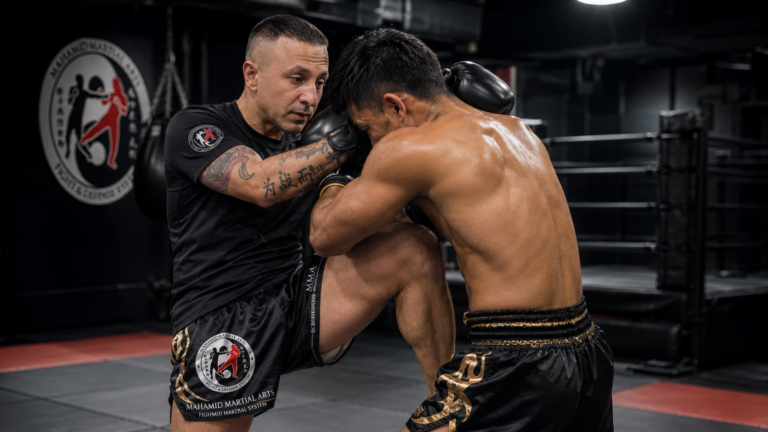 Muay-Thai-Kämpfer bei Mahamid Martial Arts in Offenbach